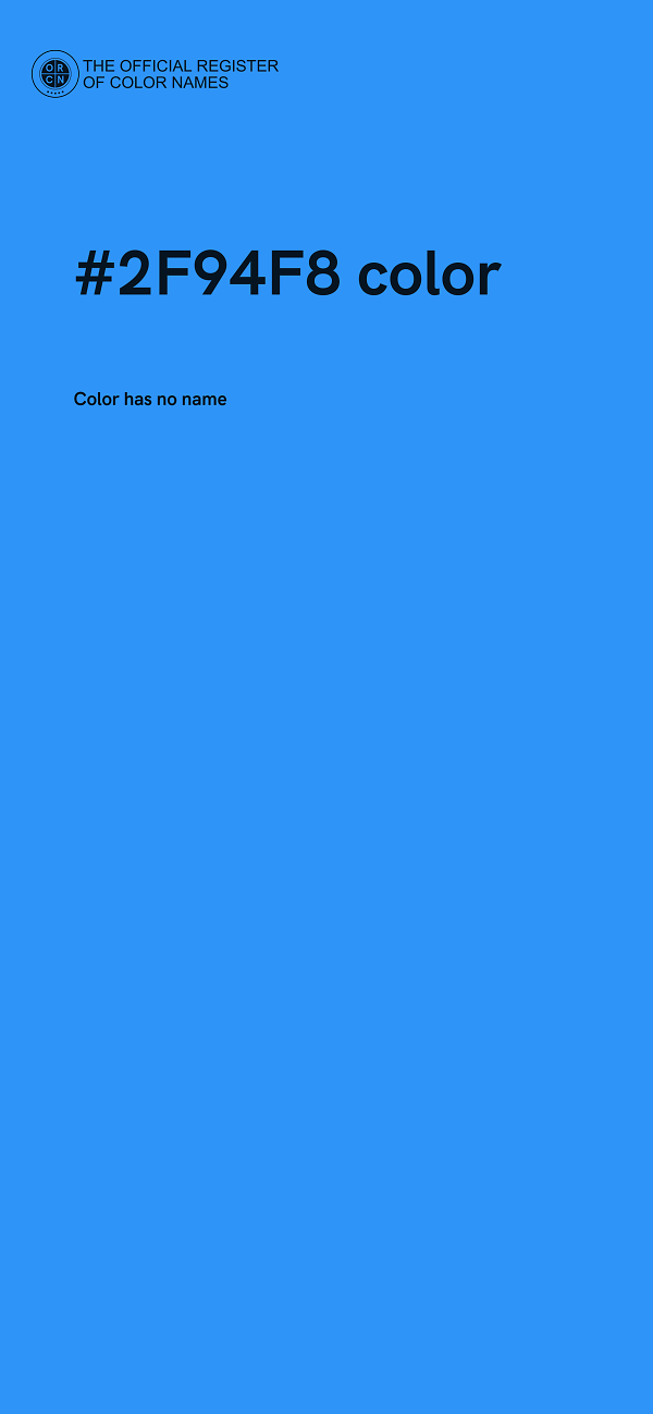 #2F94F8 color image