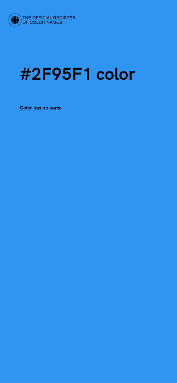 #2F95F1 color image