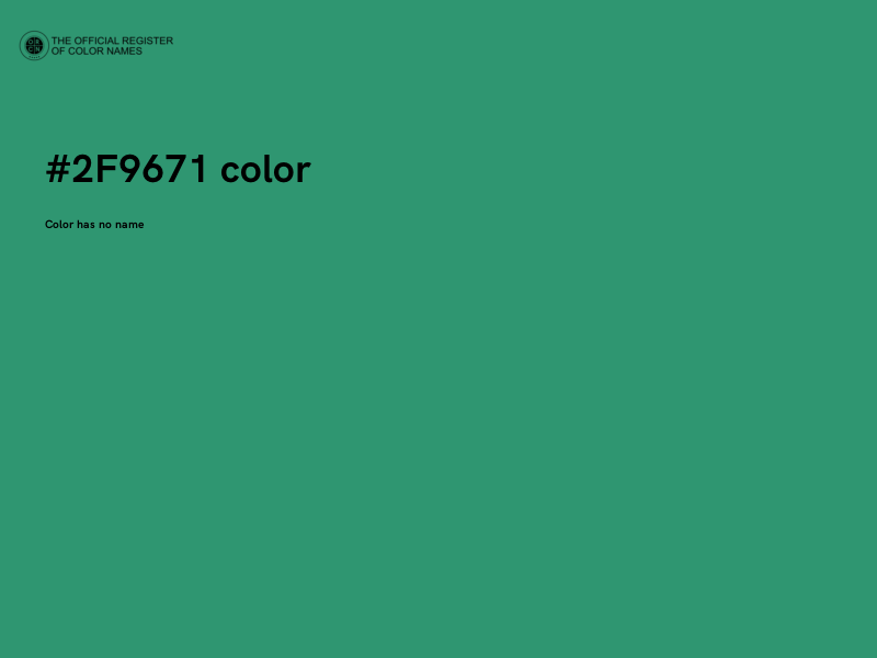 #2F9671 color image