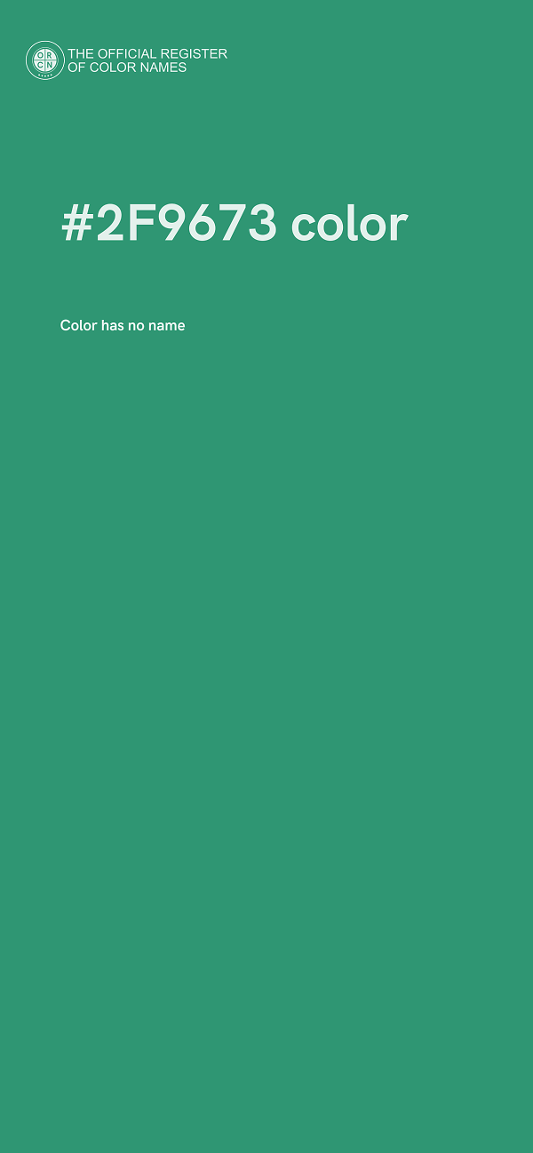 #2F9673 color image
