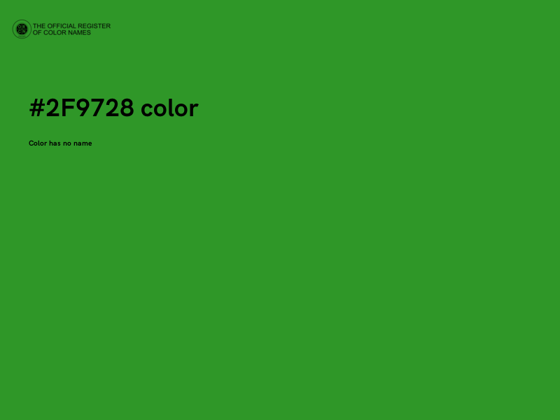 #2F9728 color image