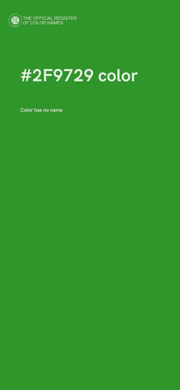 #2F9729 color image