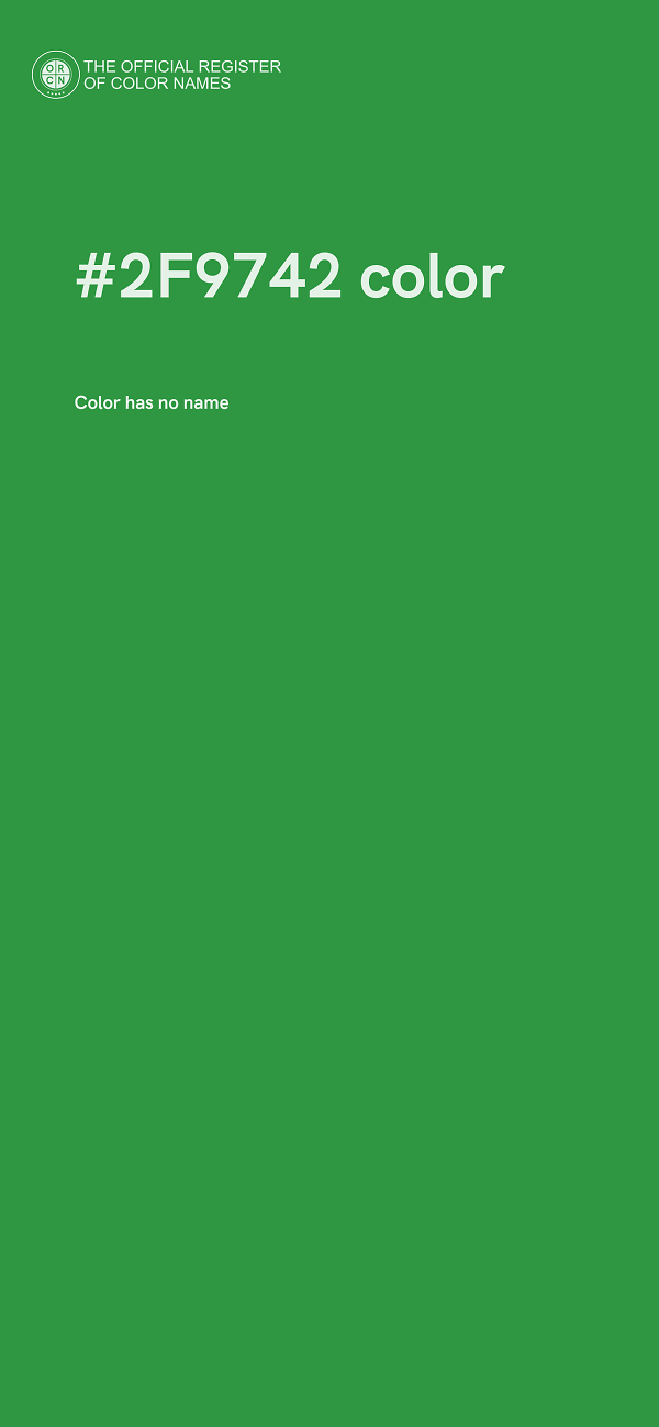 #2F9742 color image