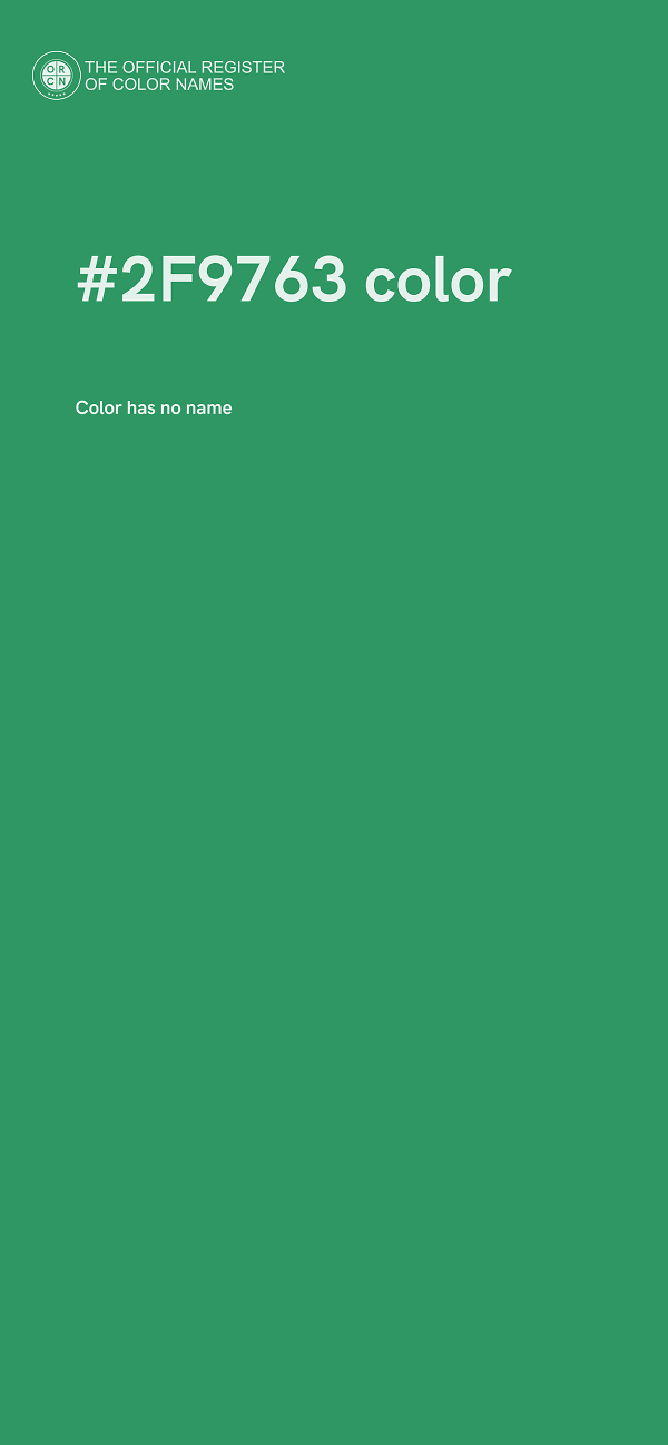 #2F9763 color image