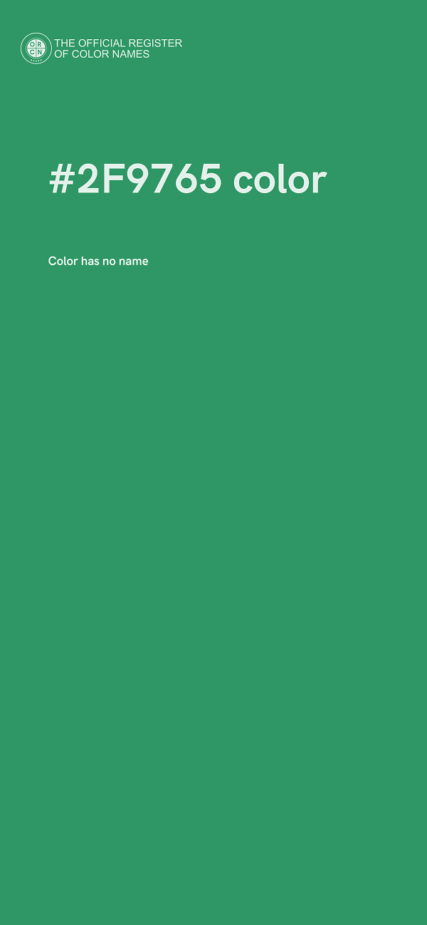 #2F9765 color image