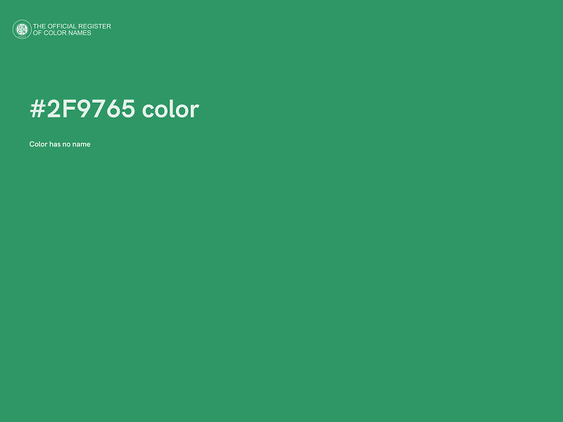 #2F9765 color image