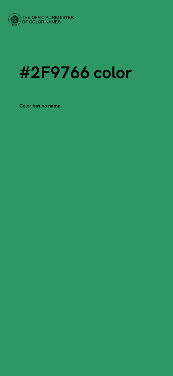 #2F9766 color image