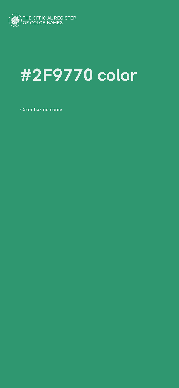 #2F9770 color image