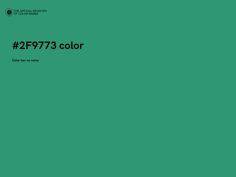 #2F9773 color image