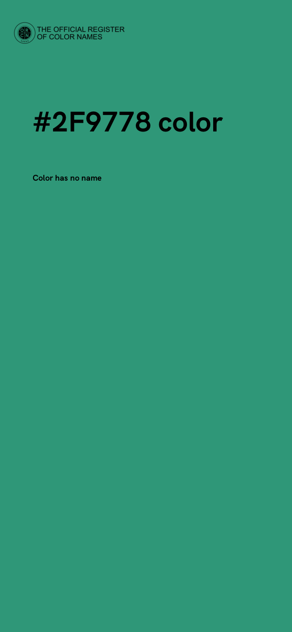 #2F9778 color image