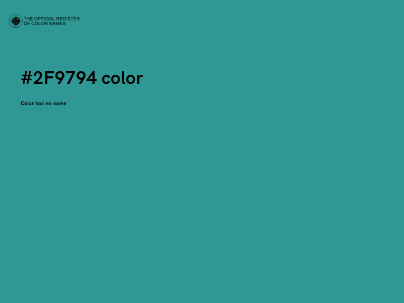 #2F9794 color image