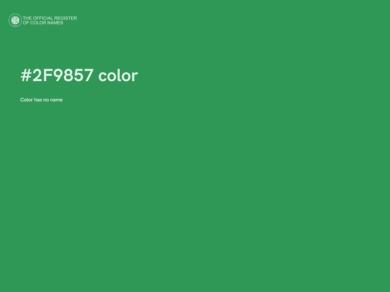 #2F9857 color image