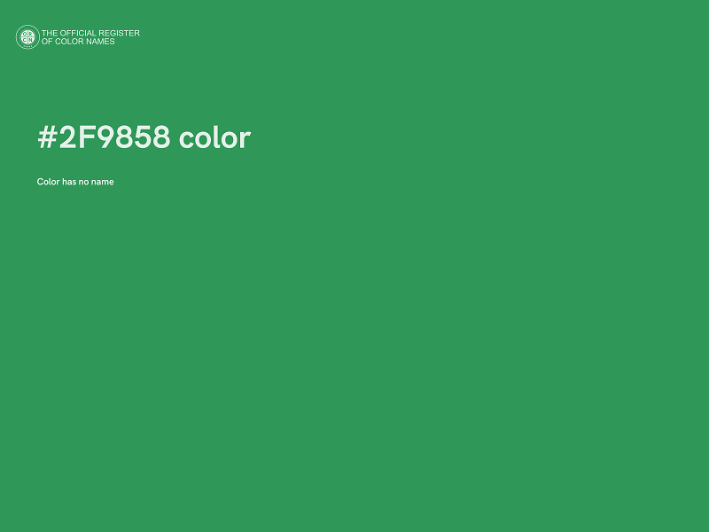 #2F9858 color image