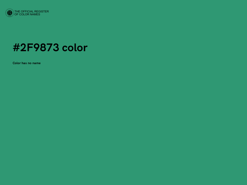 #2F9873 color image