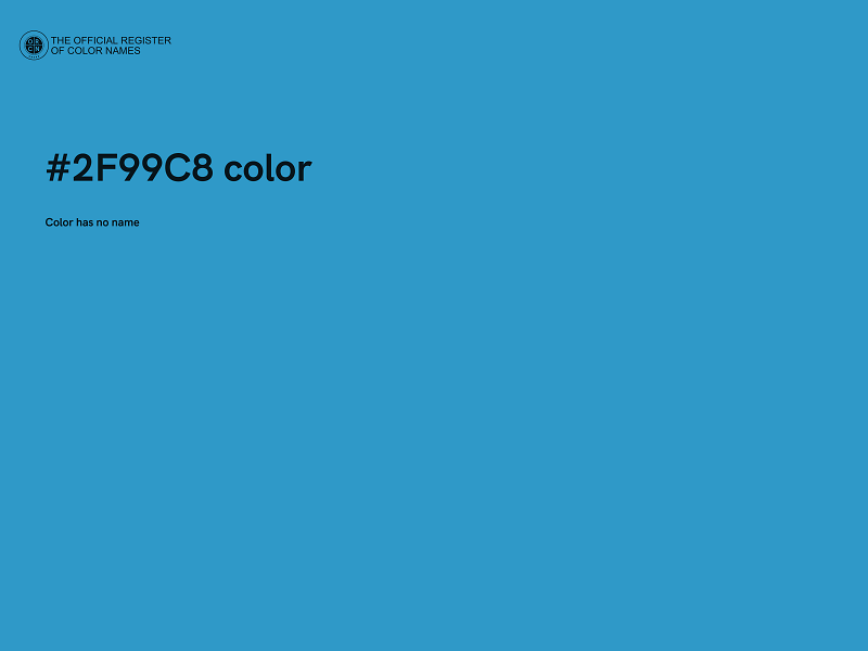 #2F99C8 color image