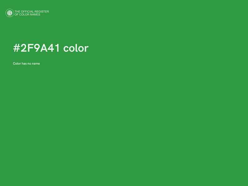 #2F9A41 color image