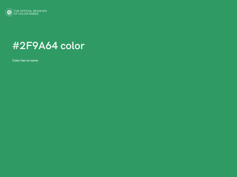 #2F9A64 color image