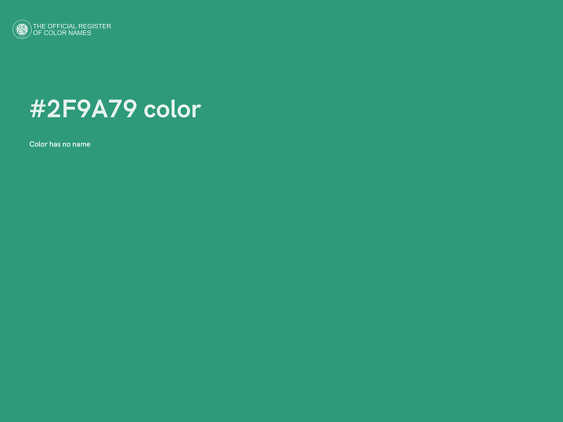 #2F9A79 color image