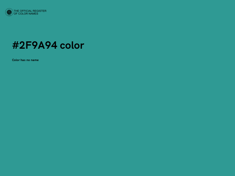 #2F9A94 color image