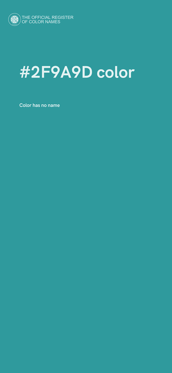 #2F9A9D color image