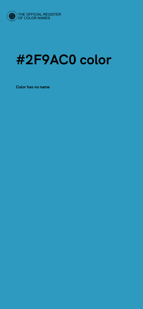 #2F9AC0 color image