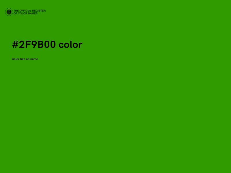 #2F9B00 color image