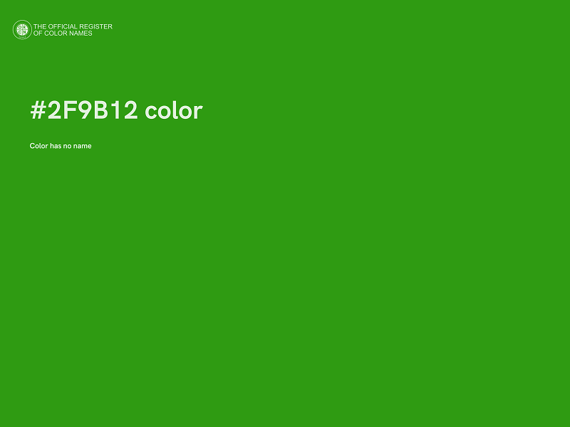 #2F9B12 color image