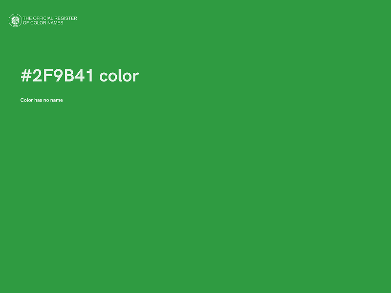 #2F9B41 color image