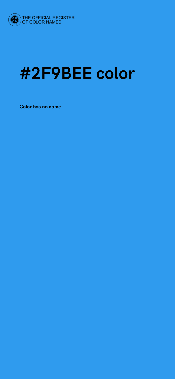 #2F9BEE color image