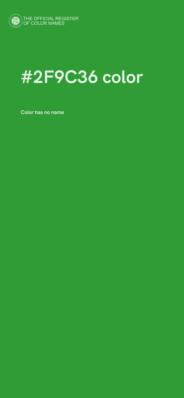 #2F9C36 color image