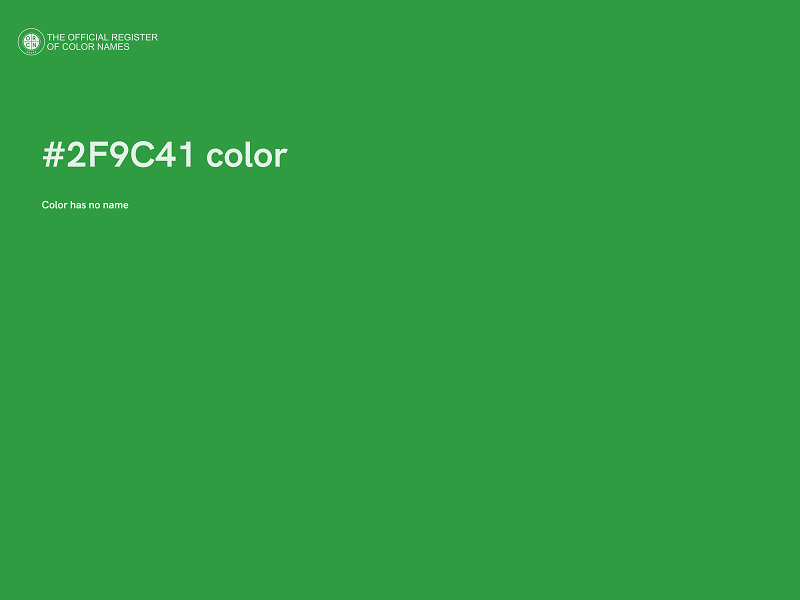 #2F9C41 color image