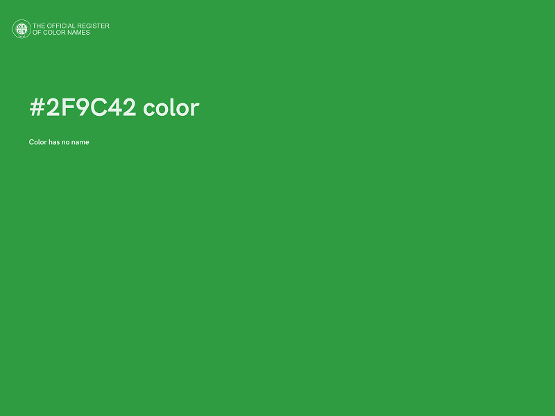 #2F9C42 color image