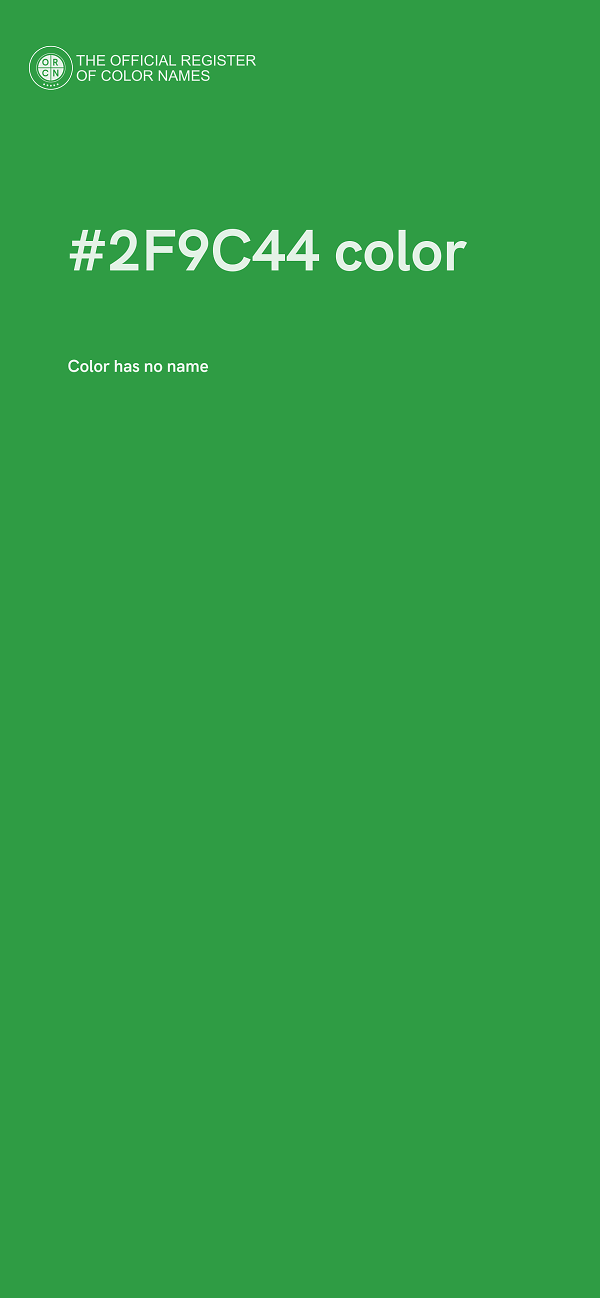 #2F9C44 color image