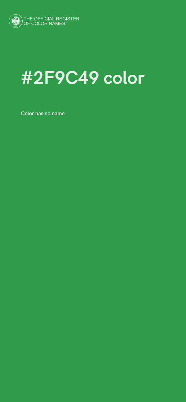 #2F9C49 color image