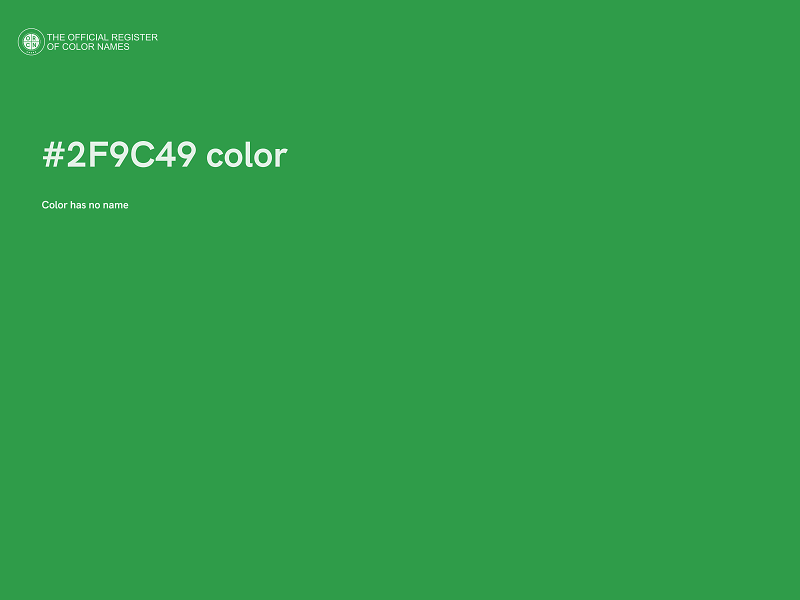 #2F9C49 color image
