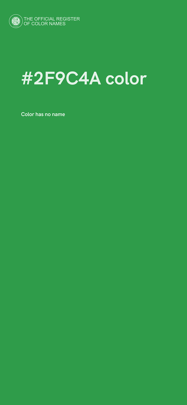#2F9C4A color image