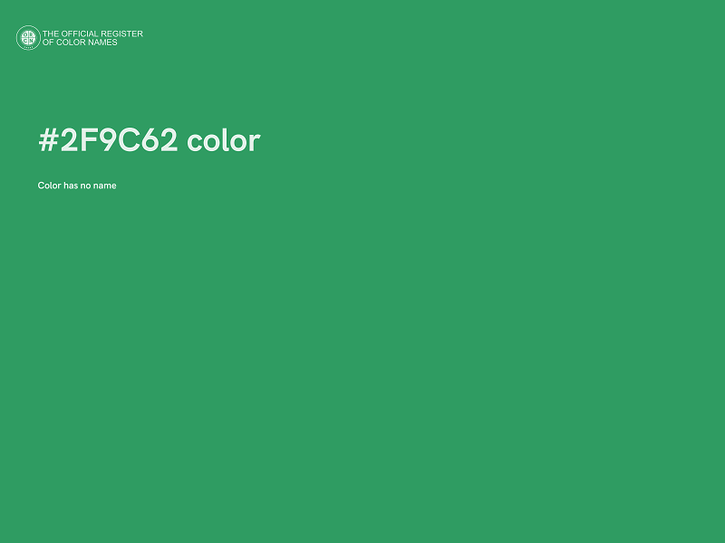 #2F9C62 color image