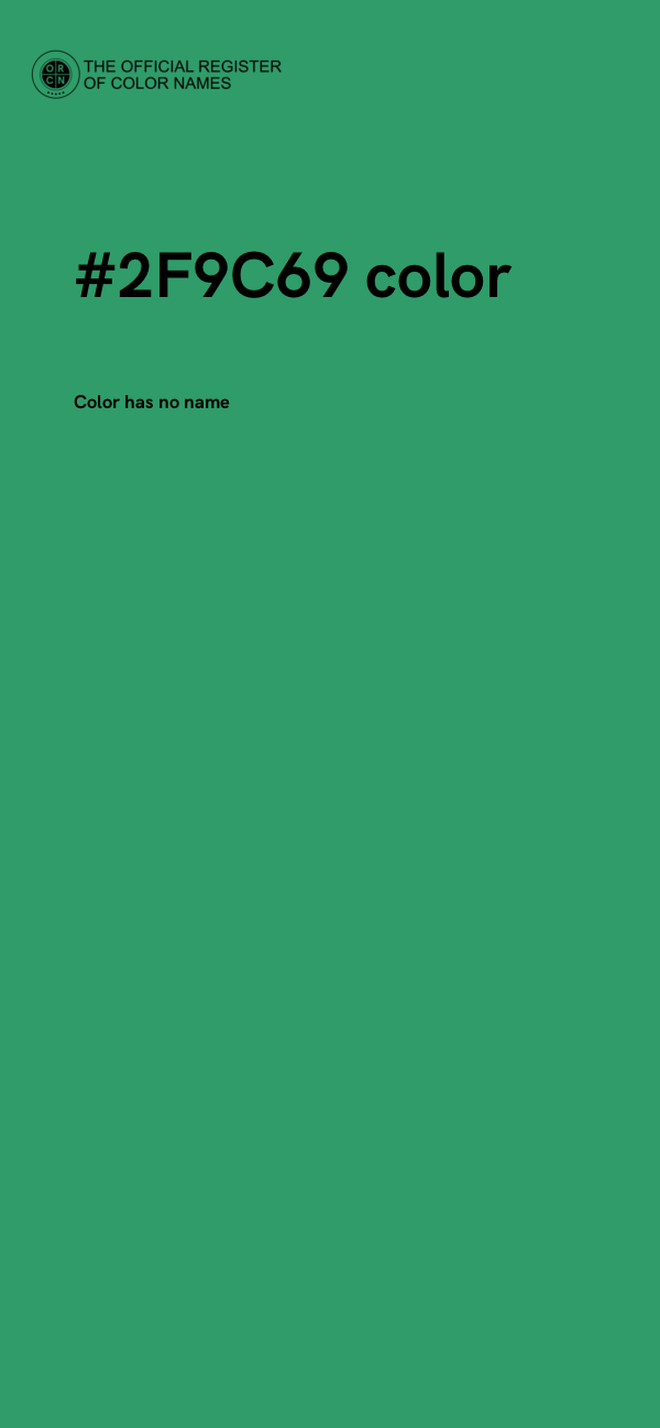 #2F9C69 color image