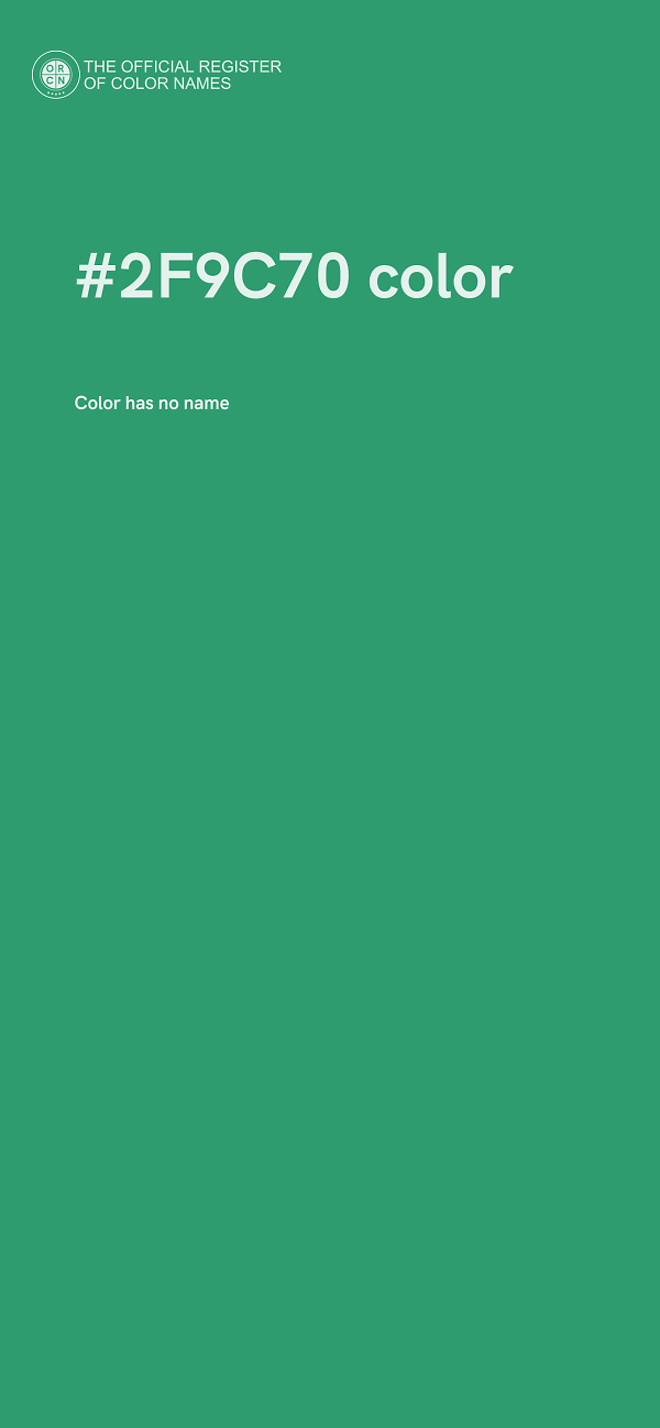 #2F9C70 color image