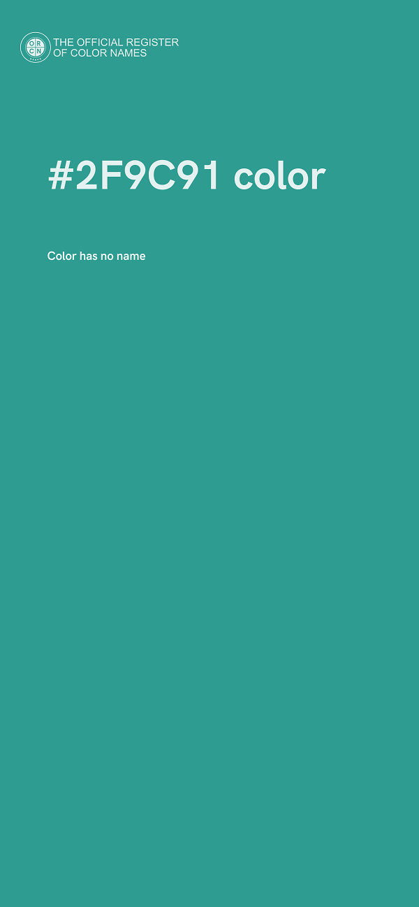 #2F9C91 color image
