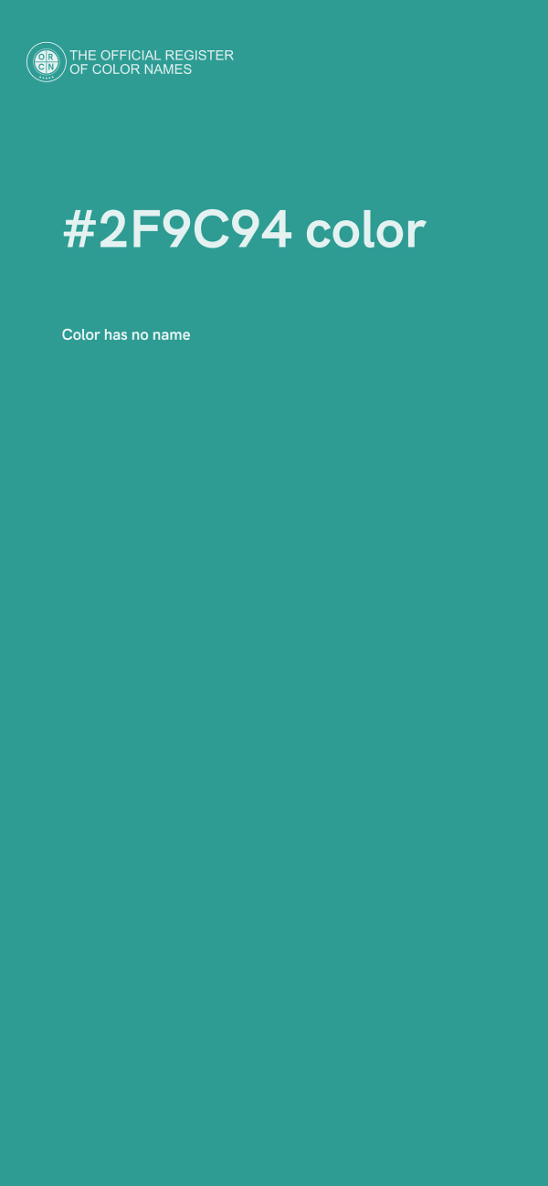 #2F9C94 color image