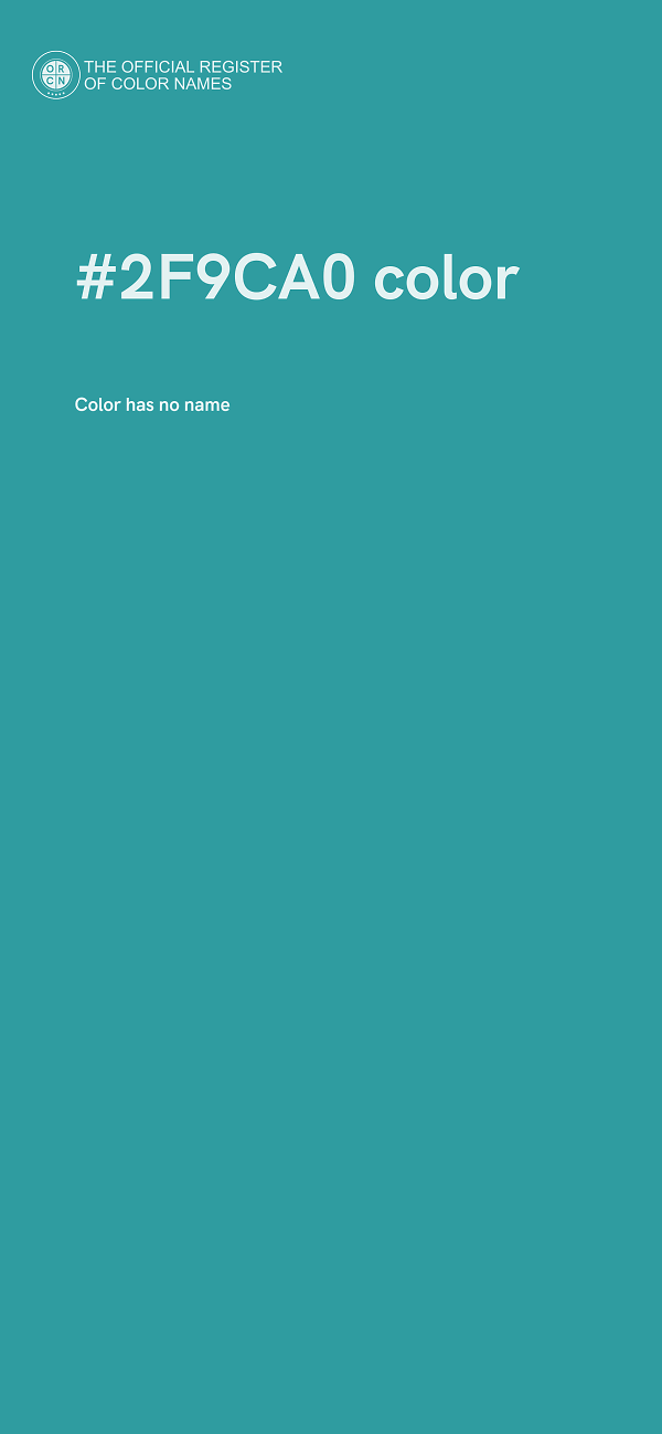 #2F9CA0 color image