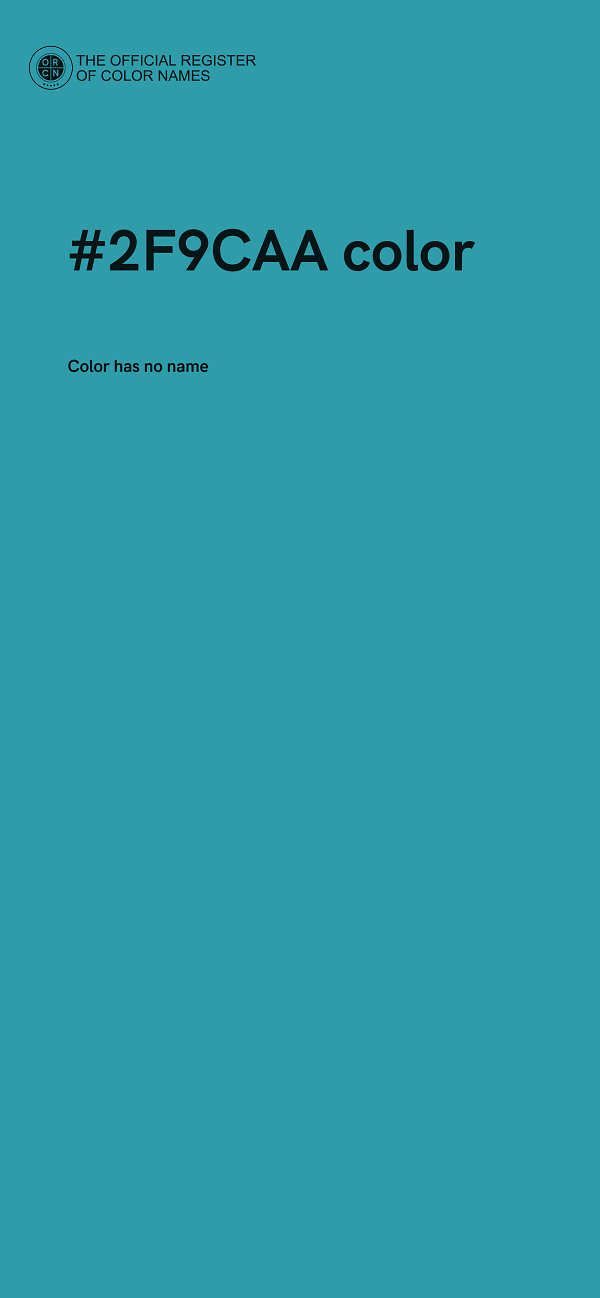 #2F9CAA color image