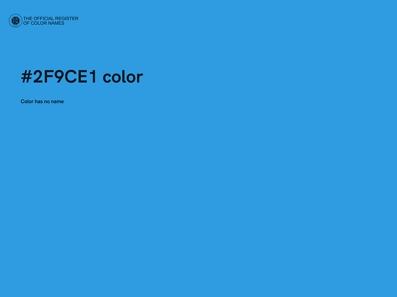 #2F9CE1 color image