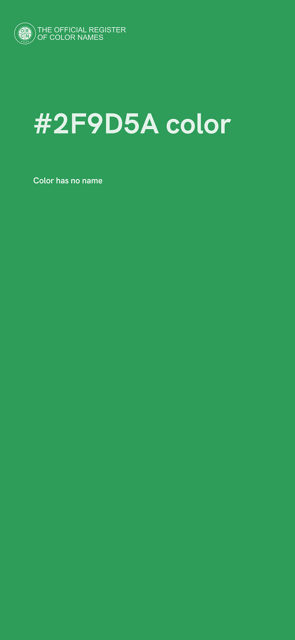 #2F9D5A color image