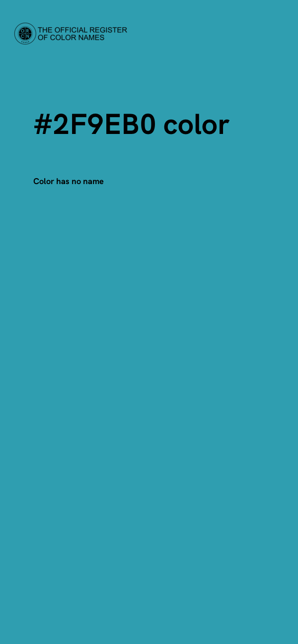 #2F9EB0 color image