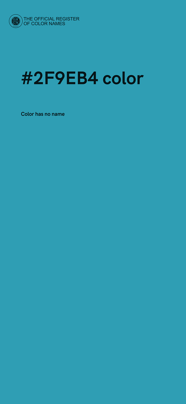 #2F9EB4 color image