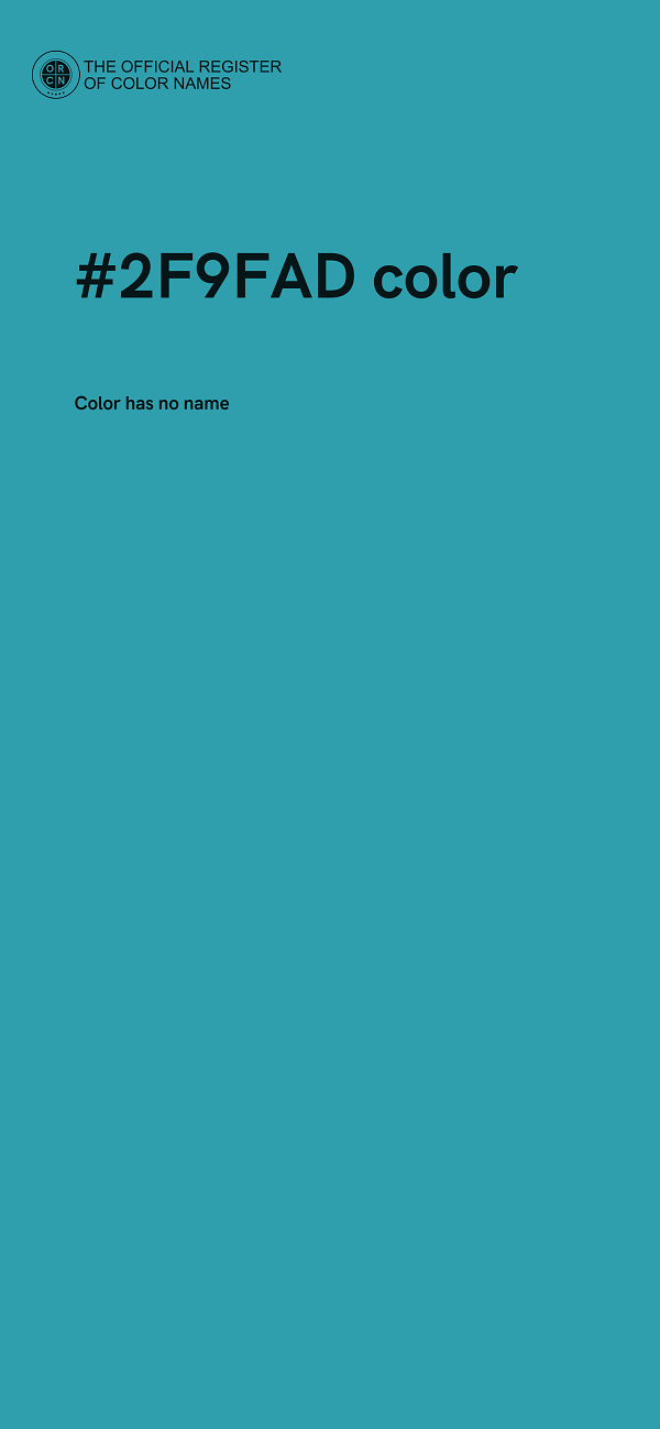 #2F9FAD color image