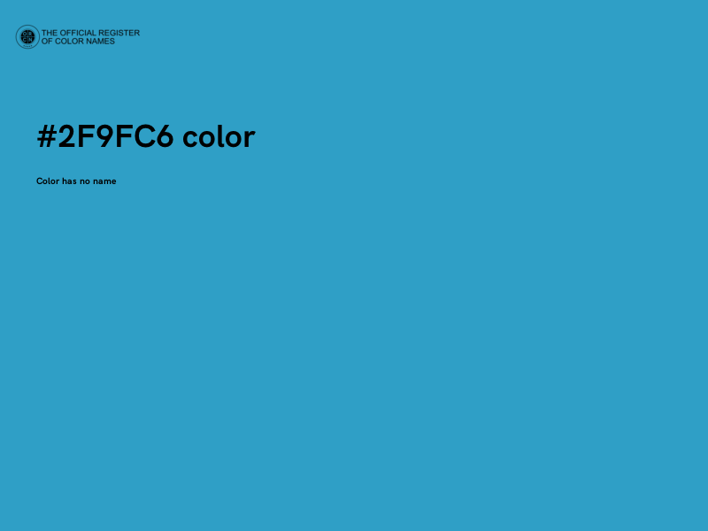 #2F9FC6 color image