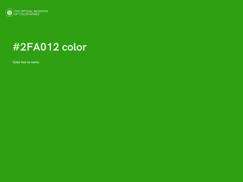 #2FA012 color image